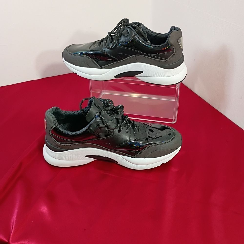 Hugo Boss Black and Gray Sneakers Mens SZ 6